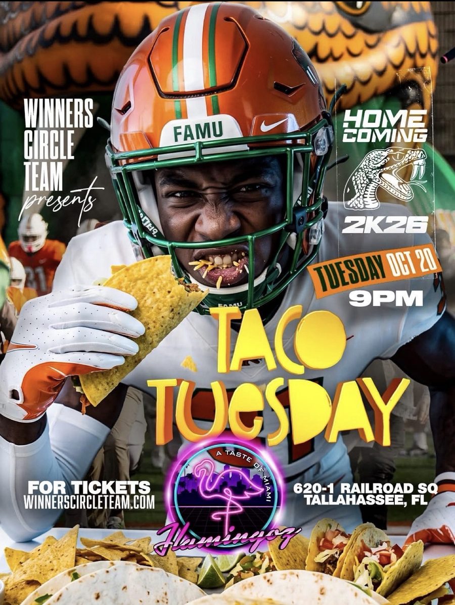 Taco Tuesday flyer — Tuesday, October 20